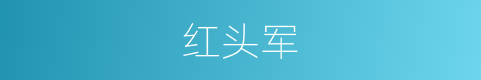 红头军的意思