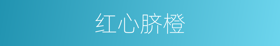 红心脐橙的同义词