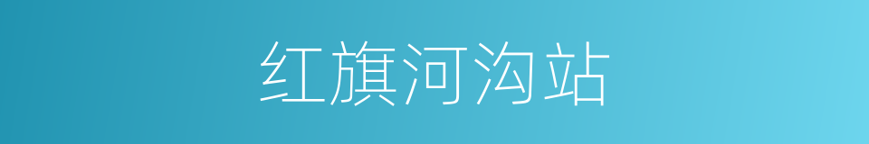红旗河沟站的同义词