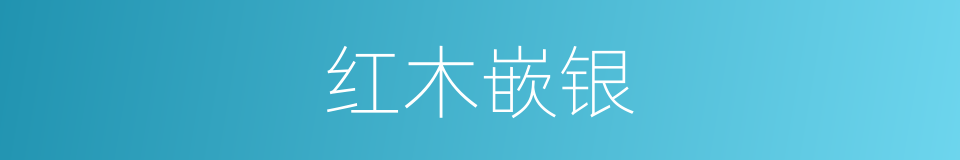 红木嵌银的同义词