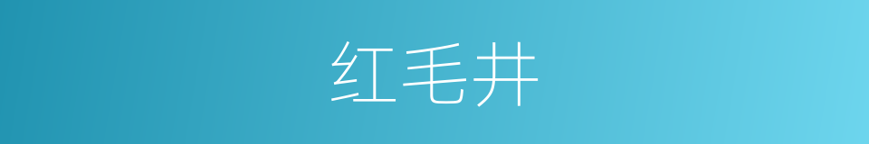 红毛井的同义词