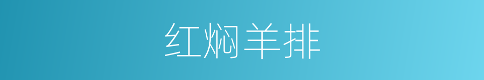 红焖羊排的同义词