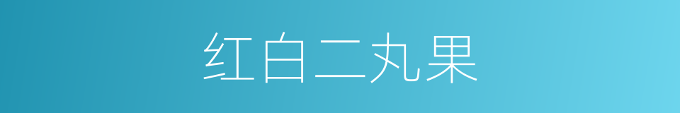 红白二丸果的同义词