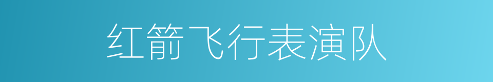 红箭飞行表演队的同义词