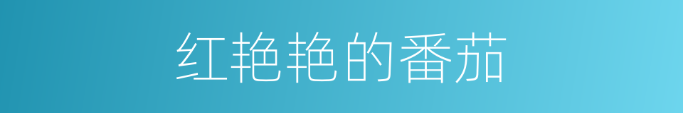 红艳艳的番茄的同义词