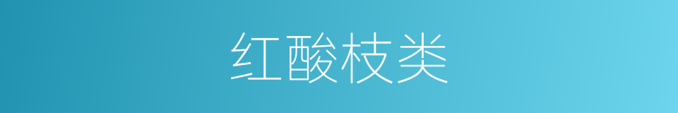 红酸枝类的同义词