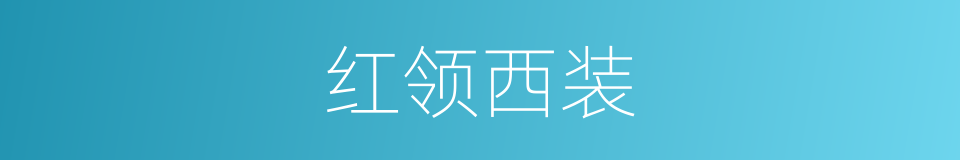 红领西装的同义词