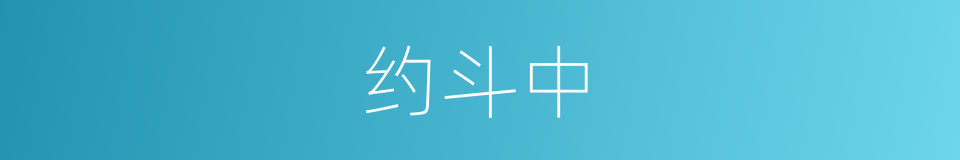 约斗中的同义词