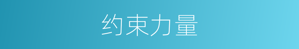 约束力量的同义词