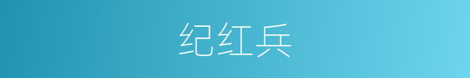 纪红兵的同义词
