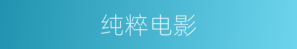 纯粹电影的同义词