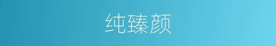 纯臻颜的同义词