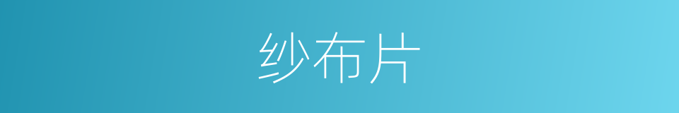 纱布片的同义词