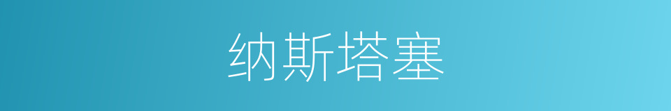 纳斯塔塞的同义词