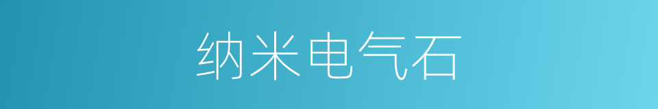 纳米电气石的同义词