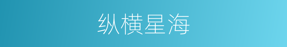纵横星海的同义词