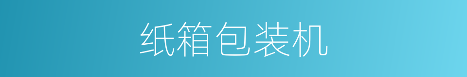 纸箱包装机的同义词