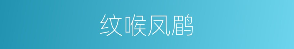 纹喉凤鹛的同义词