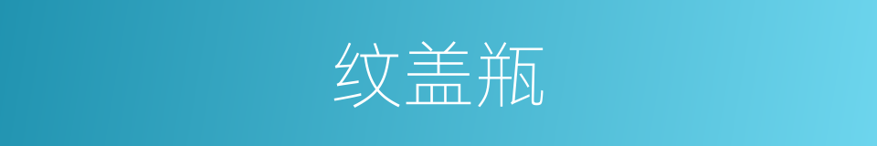 纹盖瓶的同义词