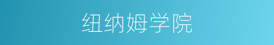 纽纳姆学院的同义词