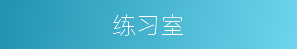 练习室的同义词