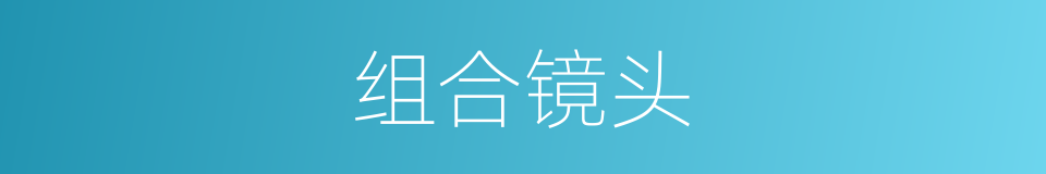 组合镜头的同义词