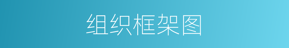 组织框架图的同义词