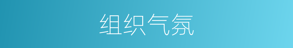 组织气氛的同义词