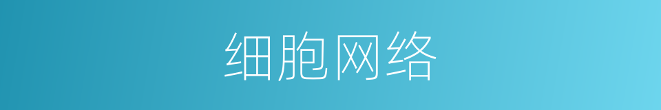 细胞网络的同义词