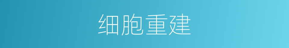 细胞重建的同义词