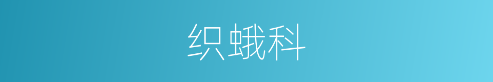 织蛾科的同义词