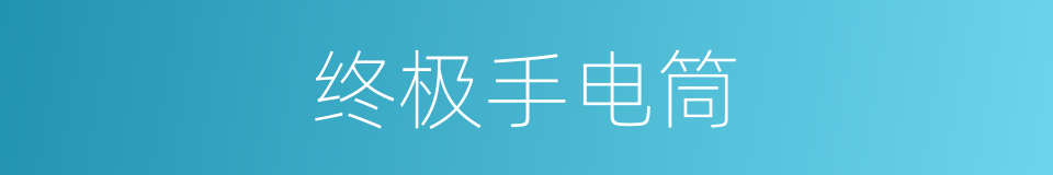 终极手电筒的同义词
