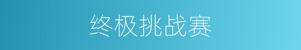 终极挑战赛的同义词