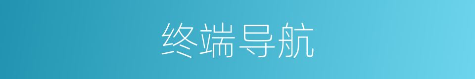 终端导航的同义词