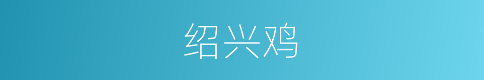 绍兴鸡的同义词