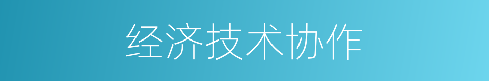 经济技术协作的同义词