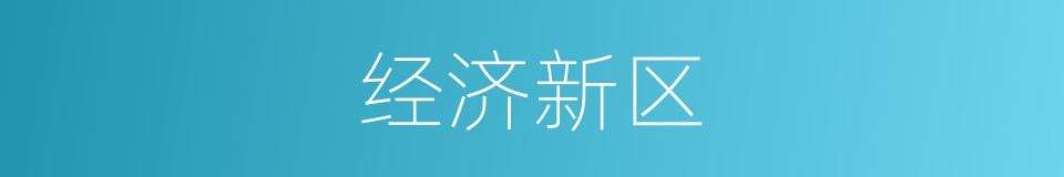 经济新区的同义词