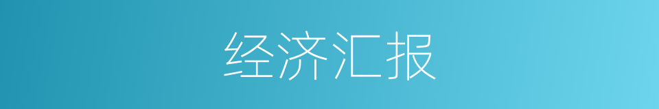 经济汇报的同义词