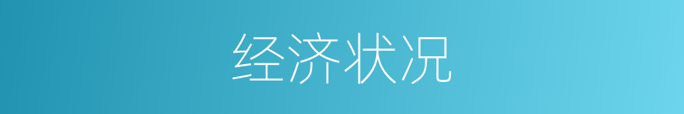 经济状况的同义词