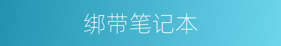 绑带笔记本的同义词