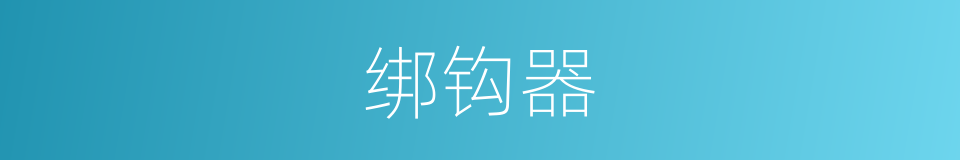 绑钩器的同义词