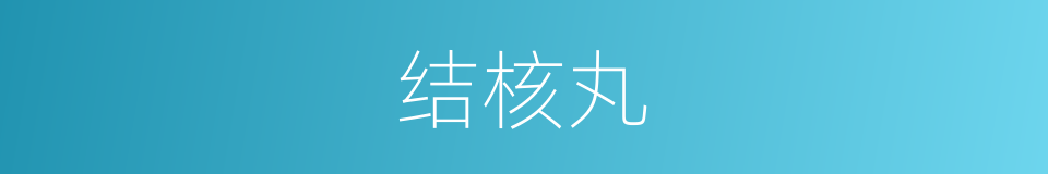 结核丸的同义词