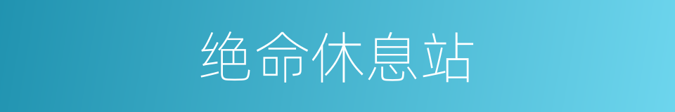 绝命休息站的同义词