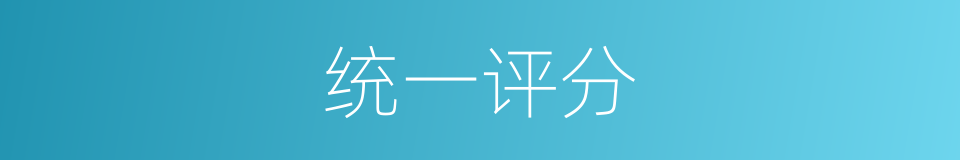 统一评分的同义词