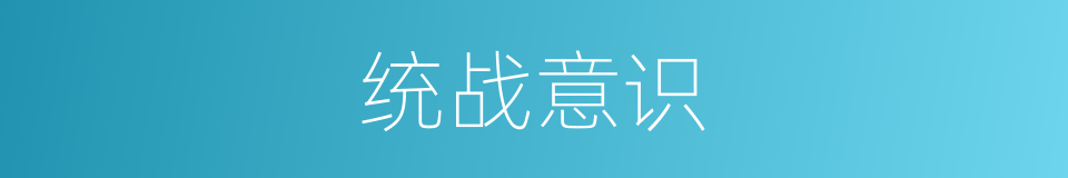 统战意识的同义词