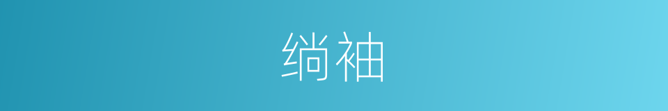 绱袖的意思