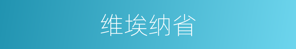 维埃纳省的同义词