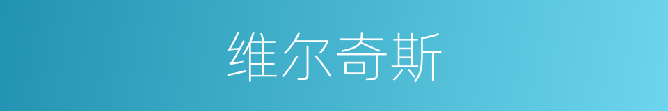 维尔奇斯的同义词