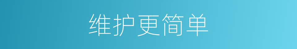 维护更简单的同义词