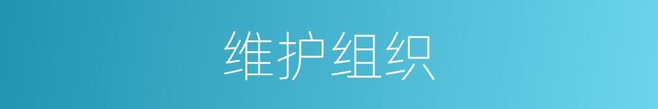 维护组织的同义词